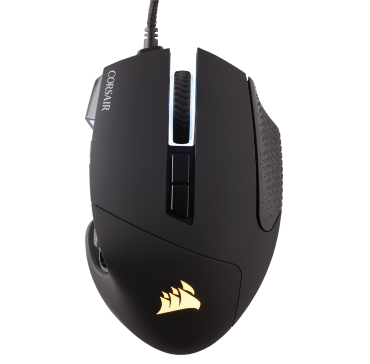 Corsair SCIMITAR RGB ELITE MMO - Black - Gaming mouse - Optic - 17 buttons - Black with RGB light