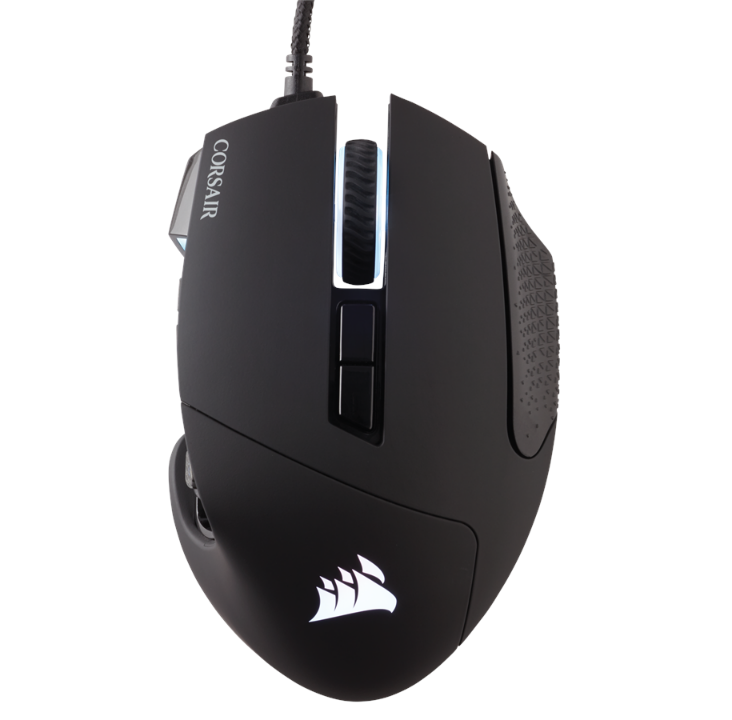 Corsair SCIMITAR RGB ELITE MMO - أسود - ماوس ألعاب - بصري - 17 زر - أسود مع ضوء RGB