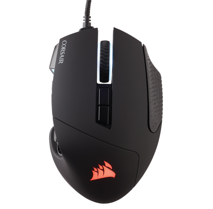 Corsair SCIMITAR RGB ELITE MMO - Black - Gaming mouse - Optic - 17 buttons - Black with RGB light