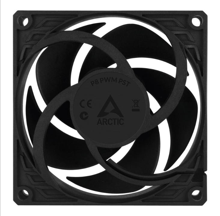 Arctic P8 PWM PST - Chassis fan - 80mm - Black - 23 dBA