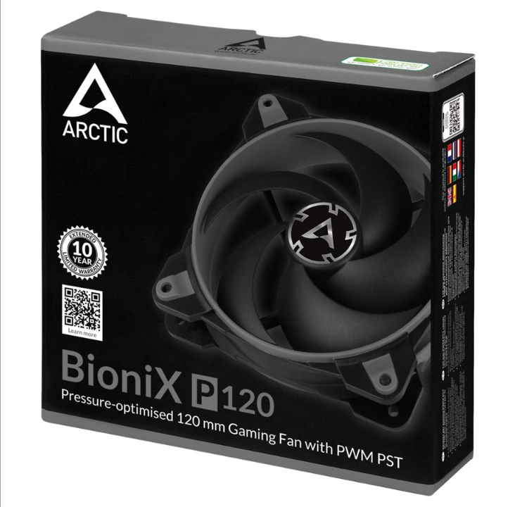 Arctic BioniX P120 - Gray - Chassis fan - 120mm - Black - 24 dBA