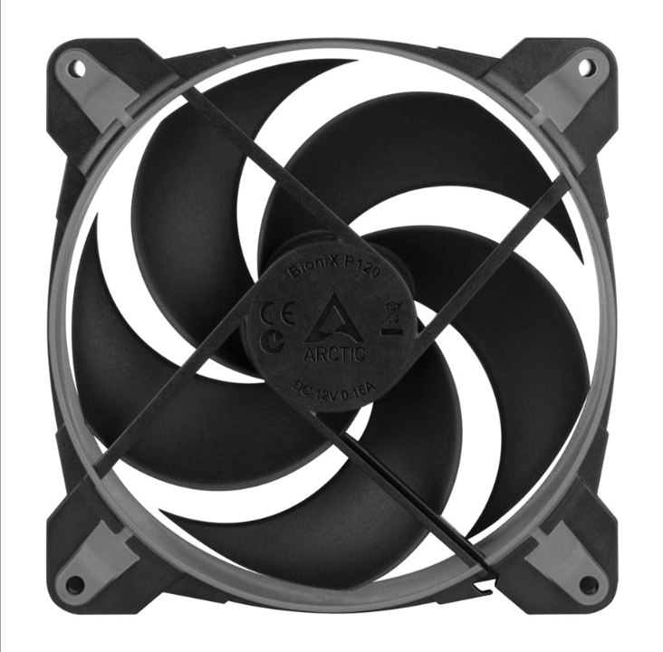 Arctic BioniX P120 - Gray - Chassis fan - 120mm - Black - 24 dBA