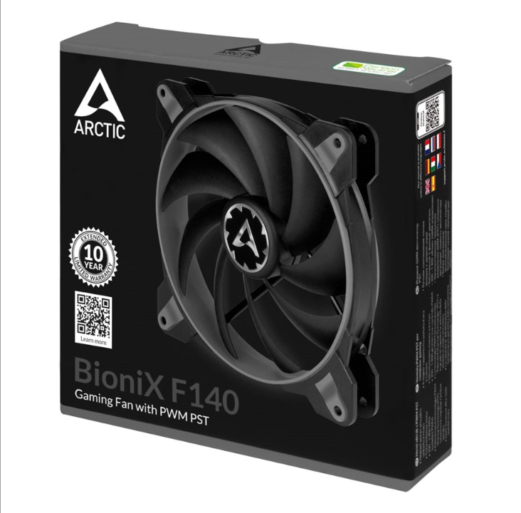 Arctic BioniX F140 - Gray - Chassis fan - 140mm - Gray - 25 dBA