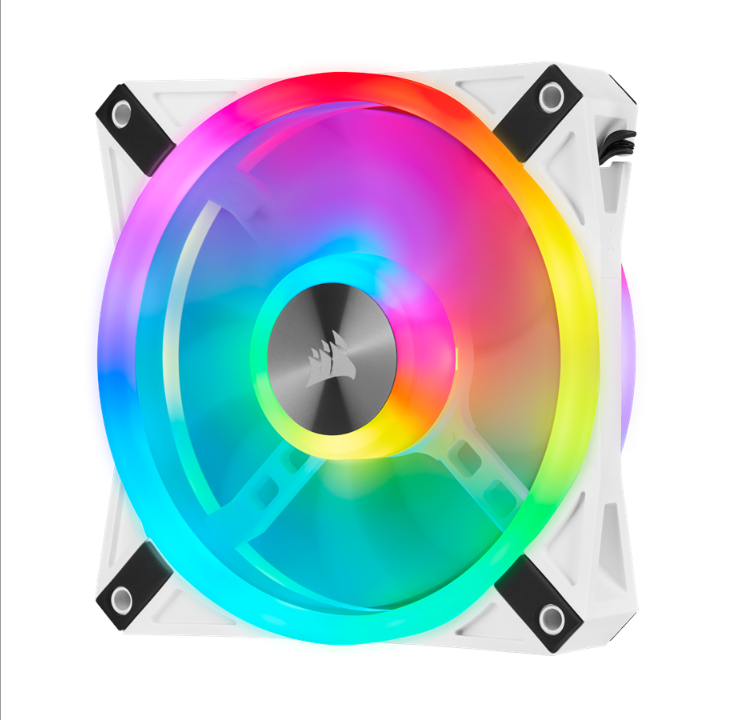 Corsair iCUE QL120 RGB - White - Chassis fan - 120mm - White with RGB light - 26 dBA