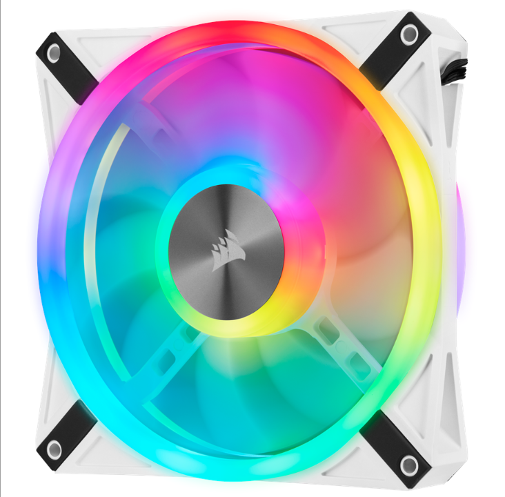 Corsair iCUE QL140 RGB - White - Chassis fan - 140mm - White with RGB light - 26 dBA