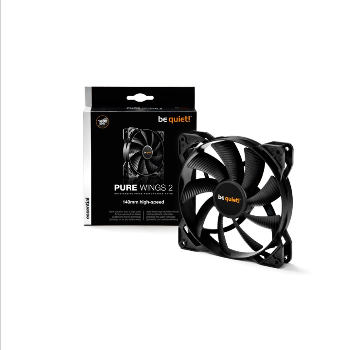 be quiet! Pure Wings 2 140 High-Speed - Chassis fan - 140mm - Black - 36 dBA