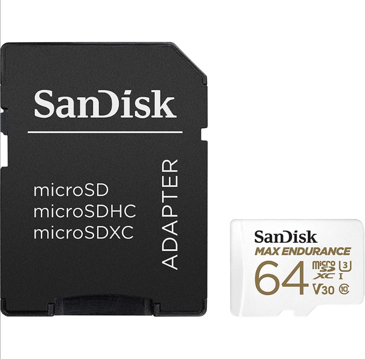 SanDisk MAX Endurance microSD/SD - 100MB/s - 64GB