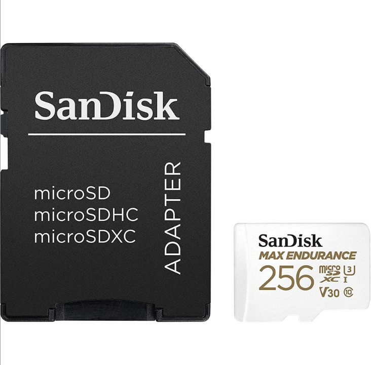 SanDisk MAX Endurance microSD/SD - 100MB/s - 256GB