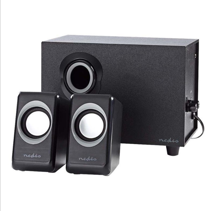 Nedis - speaker system - for PC - 2.1-channel