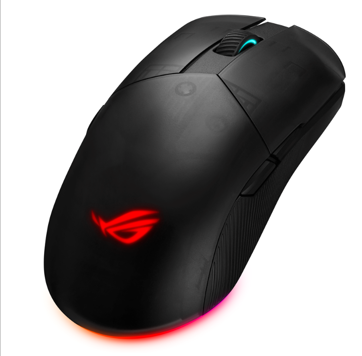 ASUS ROG PUGIO II 无线 - 游戏鼠标 - 光学 - 7 个按钮 - 黑色带 RGB 灯