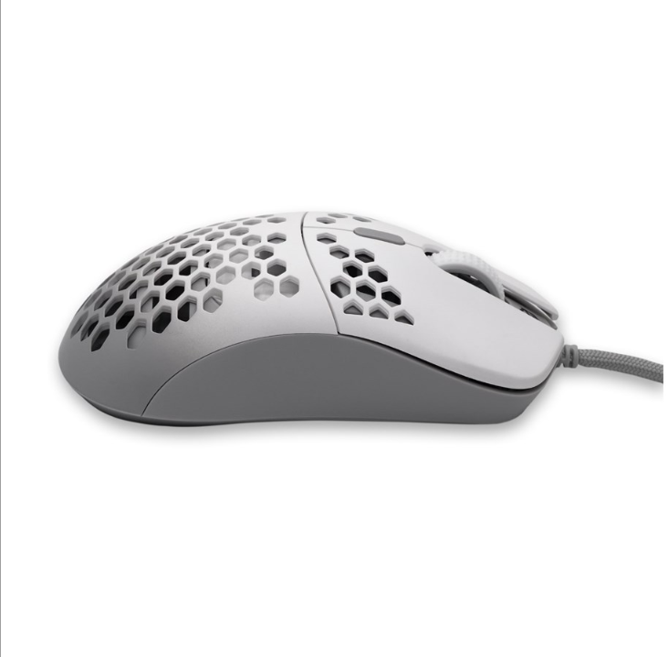 G-Wolves Hati Gaming Mouse - White/Grey Matte - Gaming mouse - Optic - 6 buttons - White