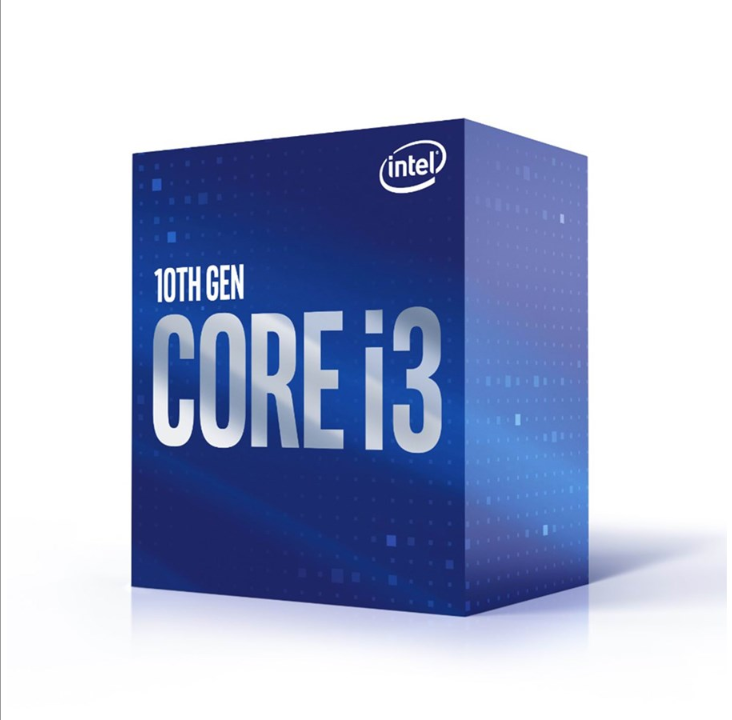 Intel Core i3-10100 Comet Lake CPU - 4 核 - 3.6 GHz - Intel LGA1200 - Intel 盒装（带冷却器）