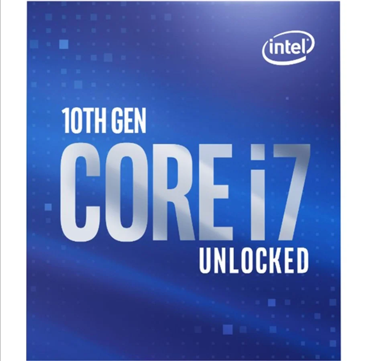 Intel Core i7-10700K Comet Lake CPU - 8 核 - 3.8 GHz - Intel LGA1200 - Intel 盒装（不带冷却器）