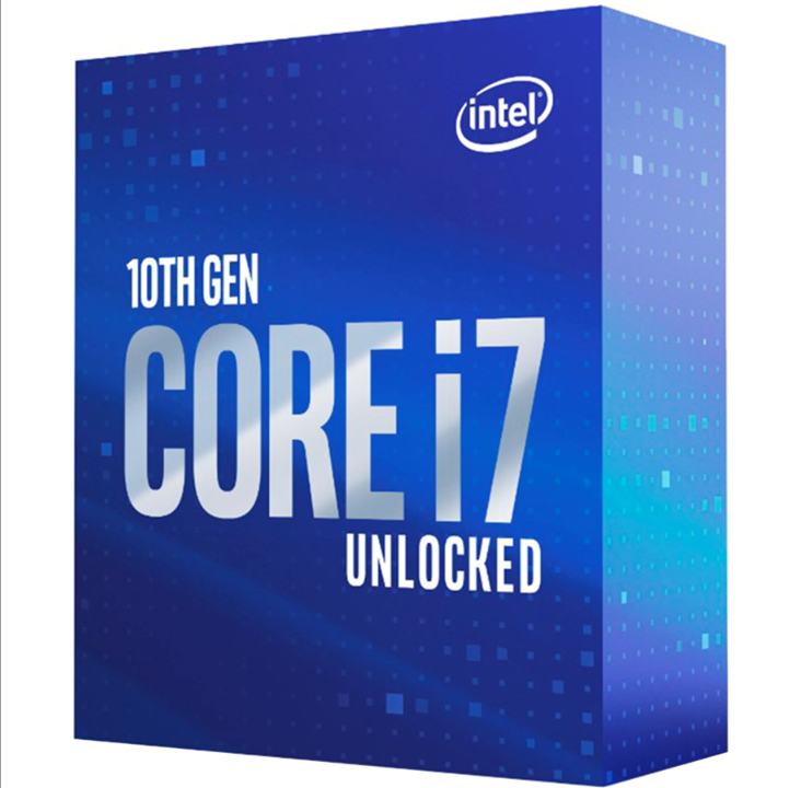 Intel Core i7-10700K Comet Lake CPU - 8 核 - 3.8 GHz - Intel LGA1200 - Intel 盒装（不带冷却器）