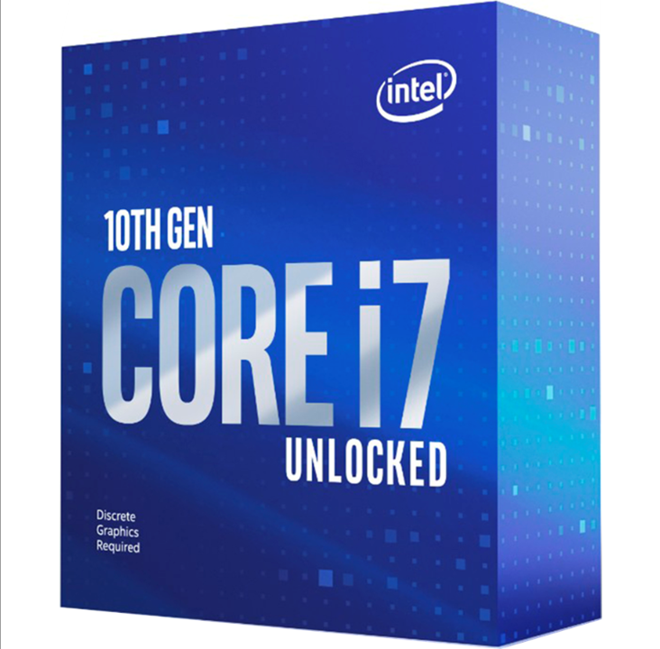 Intel Core i7-10700KF Comet Lake CPU - 8 cores - 3.8 GHz - Intel LGA1200 - Intel Boxed (without cooler)