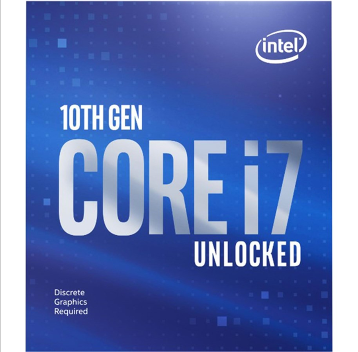 Intel Core i7-10700KF Comet Lake CPU - 8 cores - 3.8 GHz - Intel LGA1200 - Intel Boxed (without cooler)