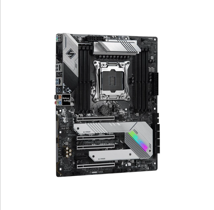 اللوحة الأم ASRock X299 Steel Legend - Intel X299 - مقبس Intel LGA2066 - ذاكرة الوصول العشوائي DDR4 - ATX