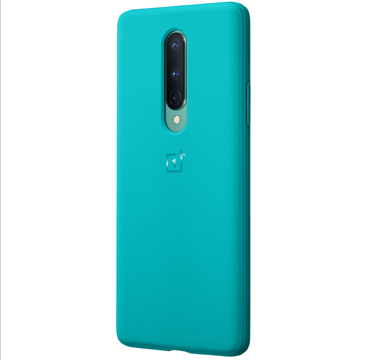 OnePlus 8 - Sandstone Bumper Case - Cyan