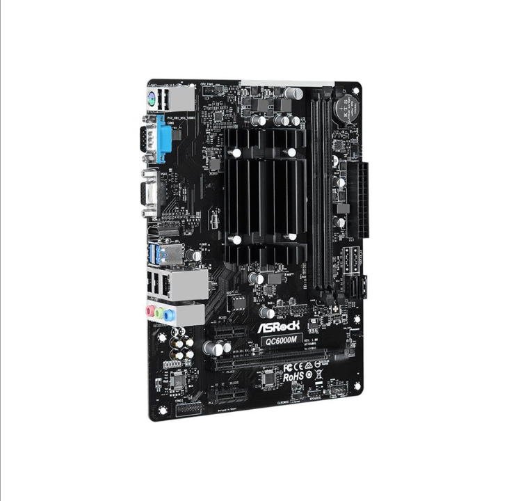 ASRock QC6000M - اللوحة الأم - micro ATX - اللوحة الأم AMD E2 6110 - المقبس - ذاكرة الوصول العشوائي DDR3 - Micro-ATX