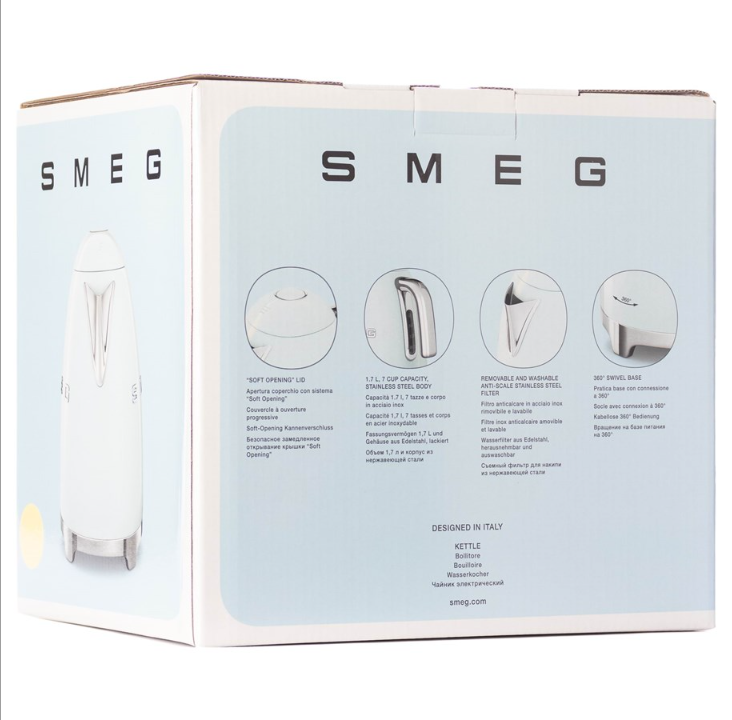 SMEG 水壶 50's 钢 - Gr?dde - 2400 W