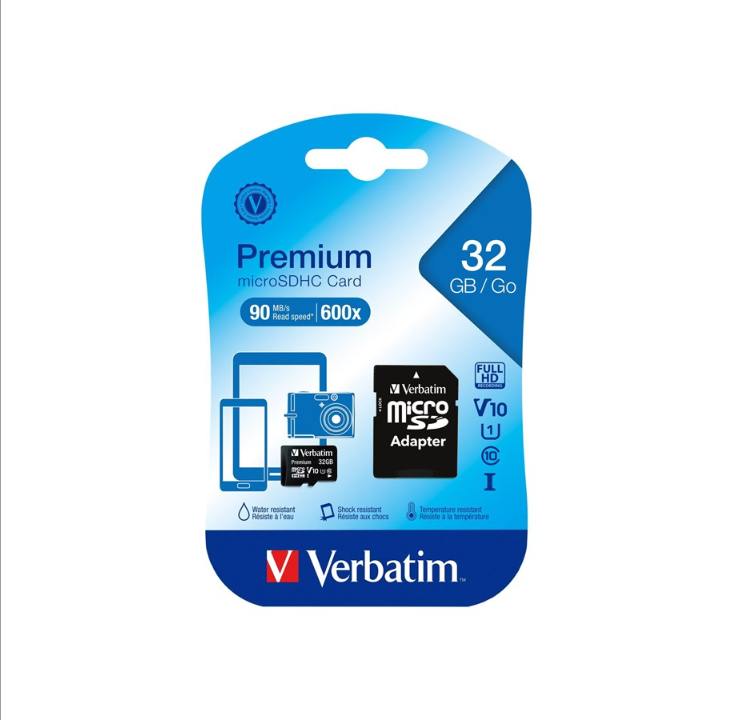 Verbatim - 闪存卡 - 32 GB - microSDHC