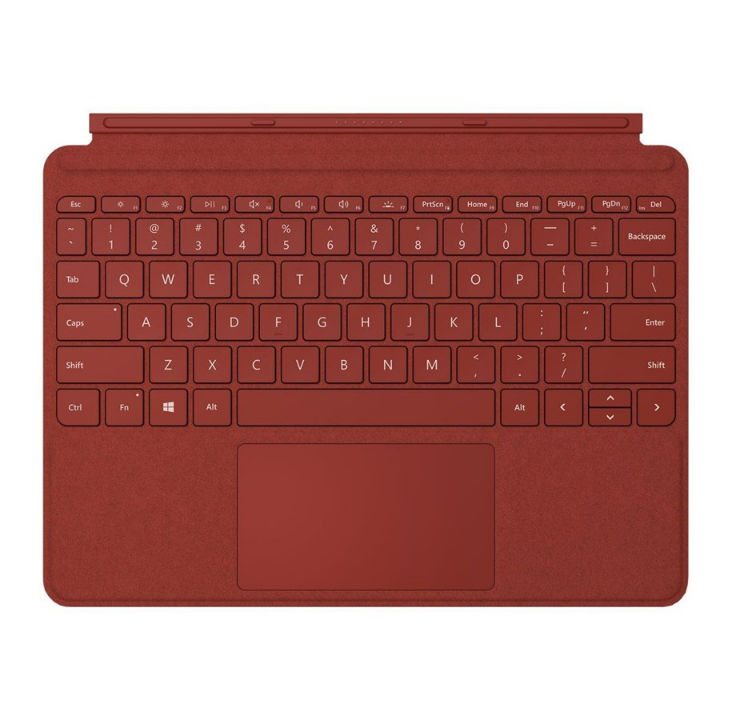 Microsoft Go Type Cover Poppy Red - Keyboard - Red