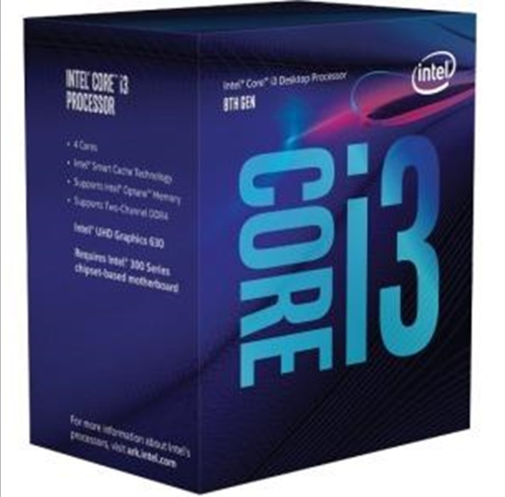 Intel Core i3 8100 / 3.6 GHz 处理器 CPU - 4 核 - 3.6 GHz - Intel LGA1151 - 散装（不带冷却器）*演示*