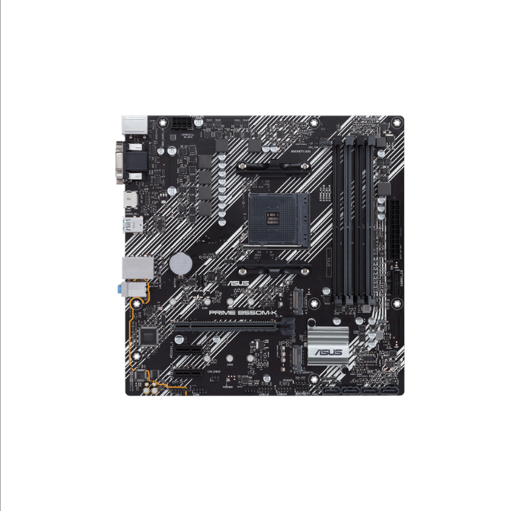 ASUS PRIME B550M-K Motherboard - AMD B550 - AMD AM4 socket - DDR4 RAM - Micro-ATX