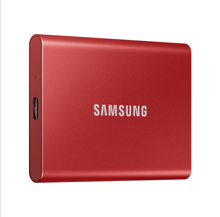 Samsung SSD T7 المحمول - 500 جيجا بايت - أحمر - SSD خارجي - USB 3.2 Gen 2