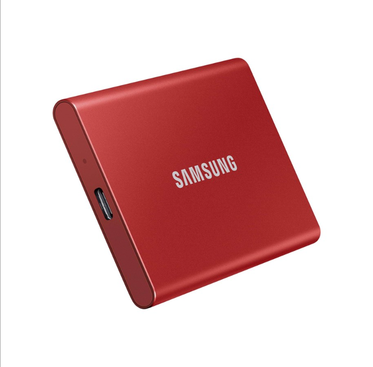 Samsung SSD T7 المحمول - 2 تيرابايت - أحمر - SSD خارجي - USB 3.2 Gen 2