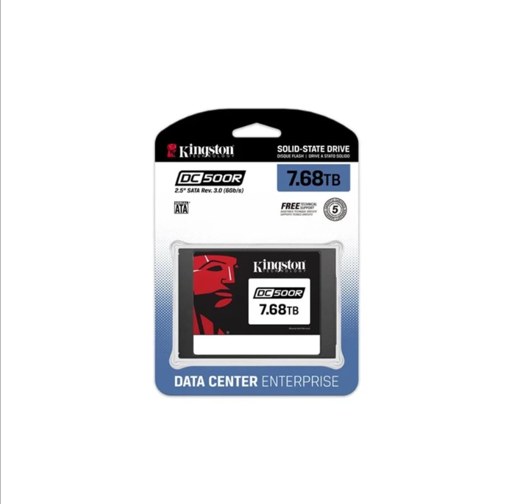 Kingston Data Center DC500R SSD - 7.6TB - 2.5" - SATA-600