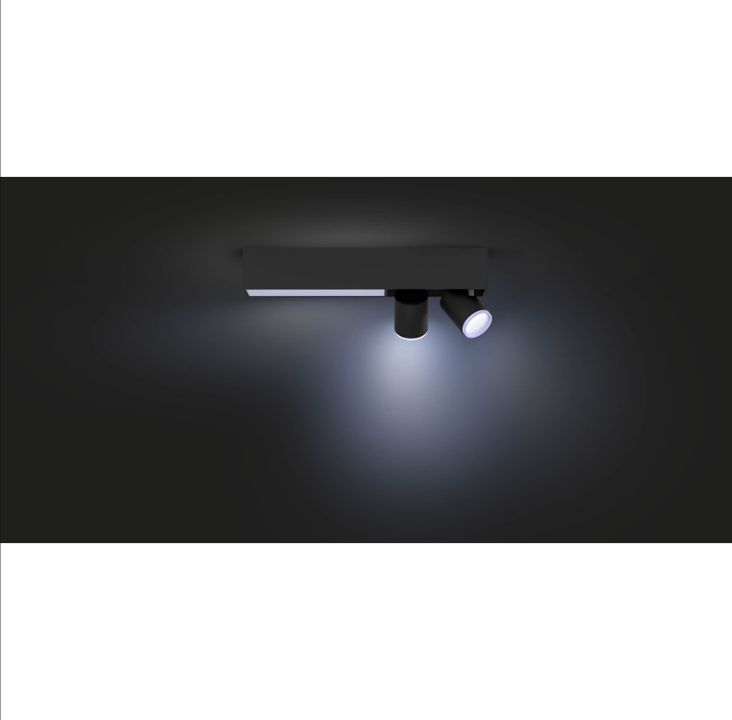 Philips Hue CeN?ris 2x5.7W Spots - Black