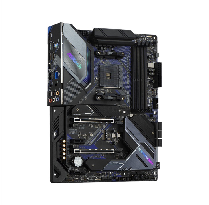 اللوحة الأم ASRock B550 EXTREME4 - AMD B550 - مقبس AMD AM4 - ذاكرة الوصول العشوائي DDR4 - ATX