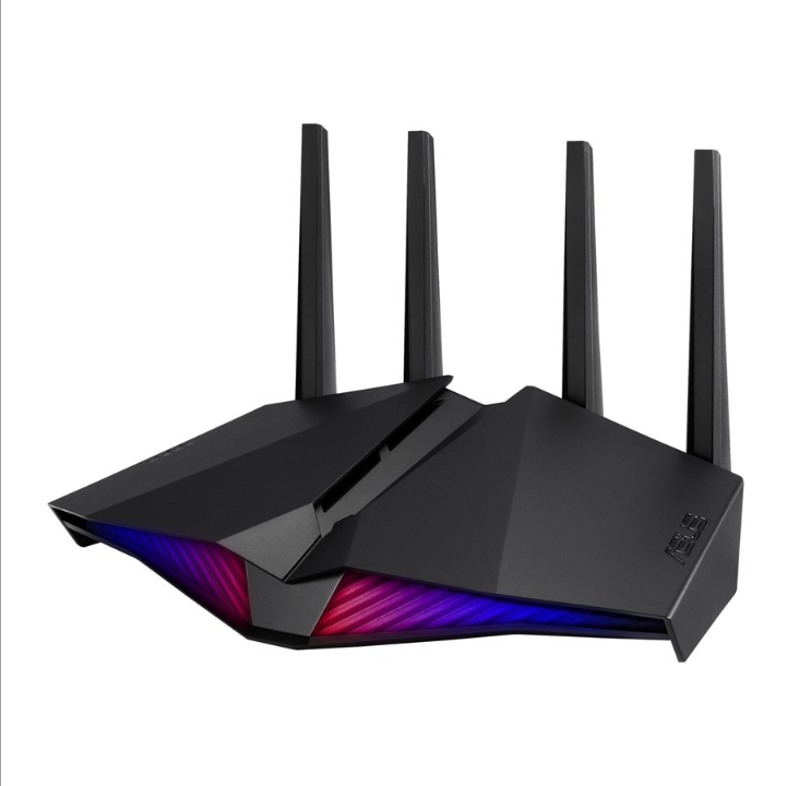 华硕 RT-AX82U AX5400 双频 WiFi 6 游戏路由器 PS5 兼容移动游戏模式 AURA RGB - Mesh 路由器 Wi-Fi 6