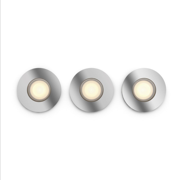 Philips Hue Adore 3x5W Recessed Spot for Bathroom - BT - Chrome