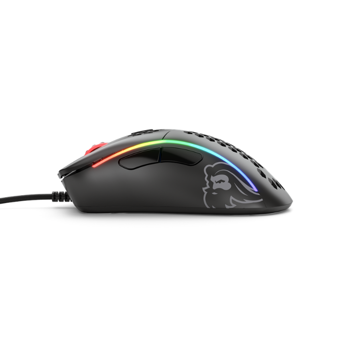 Glorious Model D- (Small) - Matte Black - Gaming mouse - Optic - 6 buttons - Black with RGB light