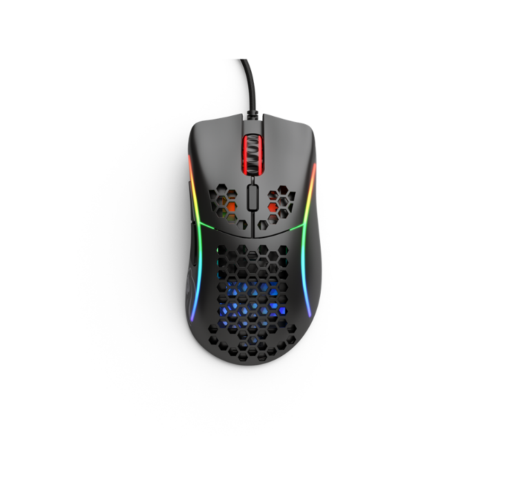 Glorious Model D- (Small) - Matte Black - Gaming mouse - Optic - 6 buttons - Black with RGB light