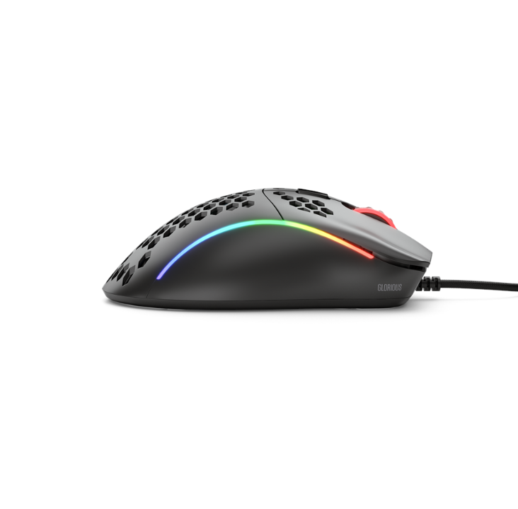 Glorious Model D- (Small) - Matte Black - Gaming mouse - Optic - 6 buttons - Black with RGB light