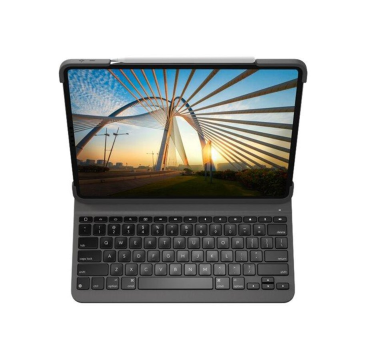 Logitech Slim Folio Pro - 键盘和对开式保护套 - 英国英语 QWERTY - 键盘和对开式键盘套装 - 英语 - 英国