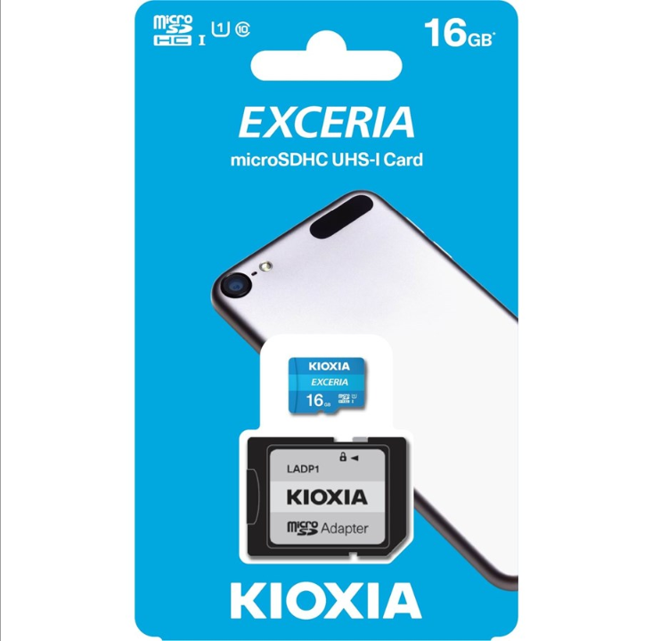 Kioxia EXERCIA MicroSDHC/SDHC - 16GB