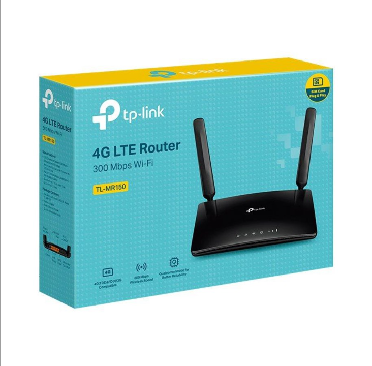 TP-Link Archer MR150 WiFi N300 4G LTE Modem Router - Wireless router N Standard - 802.11n
