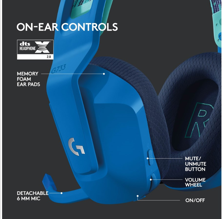 Logitech G733 LIGHTSPEED - Blue