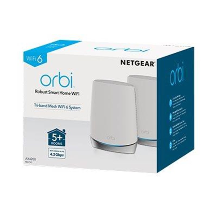 Netgear Orbi RBK752 (2-pack) AX4200 - Mesh router Wi-Fi 6