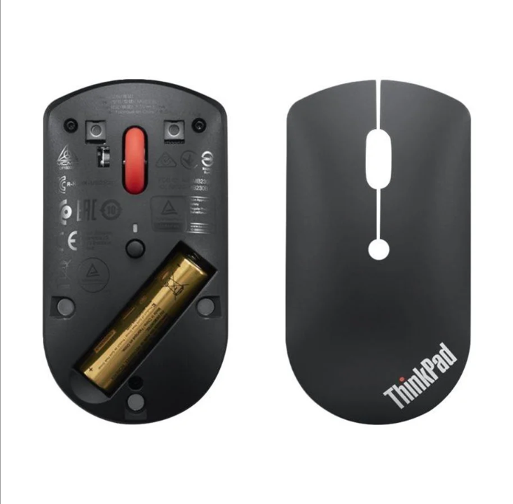 Lenovo ThinkPad Silent - Mouse - Blue optical - 3 buttons - Black