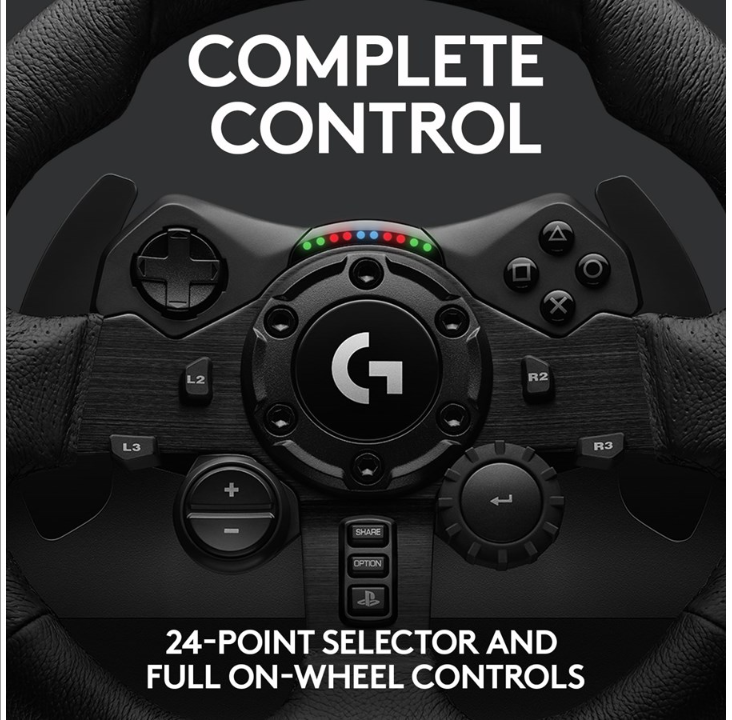 Logitech G923 TRUEFORCE Racing Wheel & Pedals - PS5/PS4 & PC - Steering wheel & Pedal set - Sony PlayStation 4