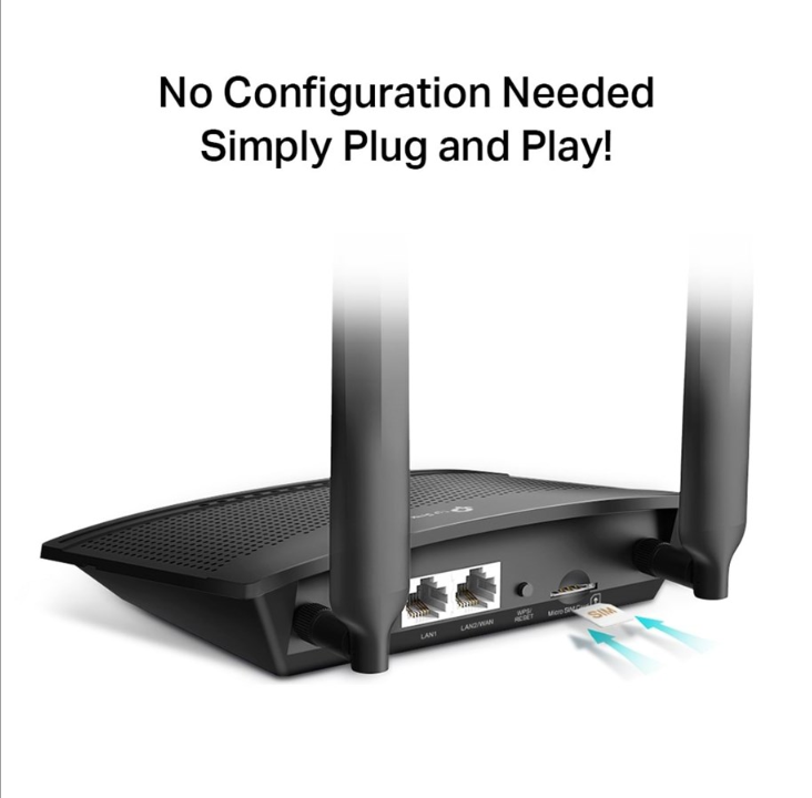 TP-Link TL-MR100 300 Mbps Wireless N 4G LTE Router - Wireless router N Standard - 802.11n