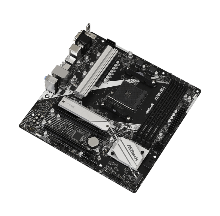 ASRock A520M Pro4 Motherboard - AMD A520 - AMD AM4 socket - DDR4 RAM - Micro-ATX