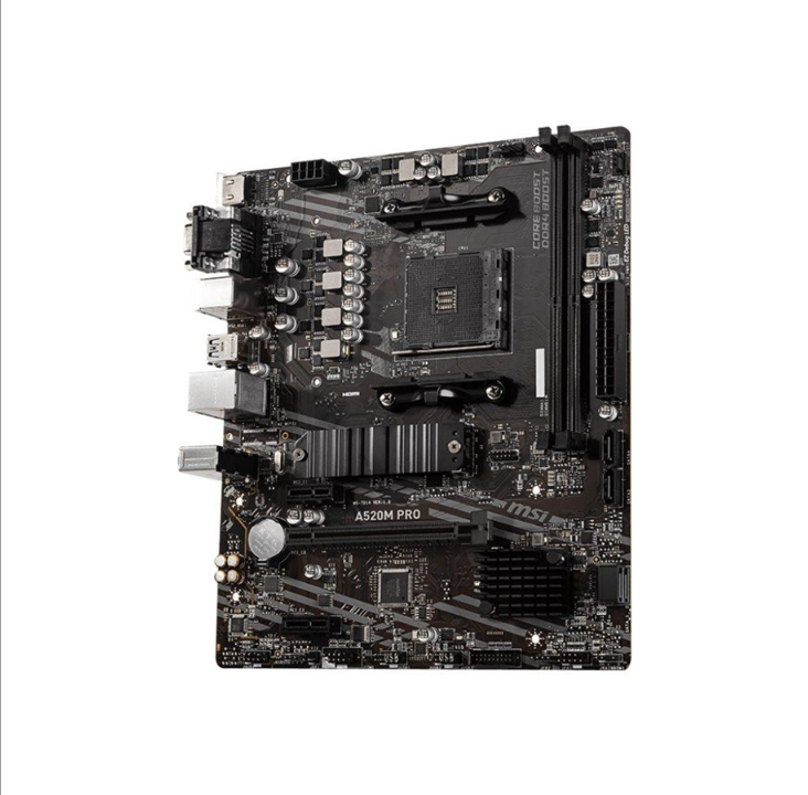 MSI A520M PRO Motherboard - AMD A520 - AMD AM4 socket - DDR4 RAM - Micro-ATX