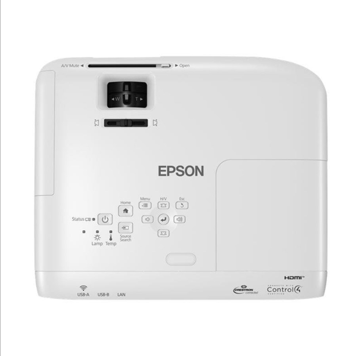 Epson 投影仪 EB-W49 - 3LCD 投影仪 - 便携式 - LAN - 1280 x 800 - 0 ANSI 流明