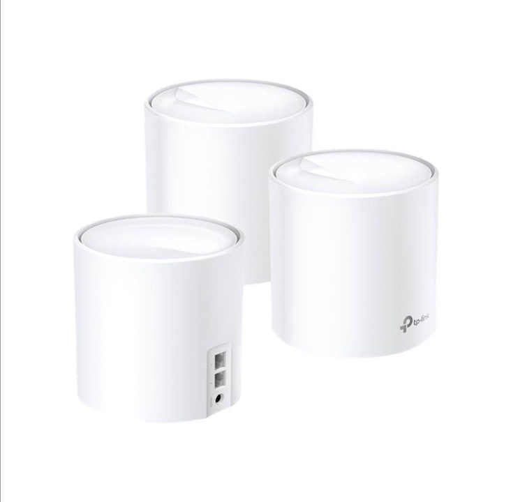 TP-Link Deco X20 AX1800 整个家庭 Mesh Wi-Fi 6 系统（3 件装）- Mesh 路由器 Wi-Fi 6